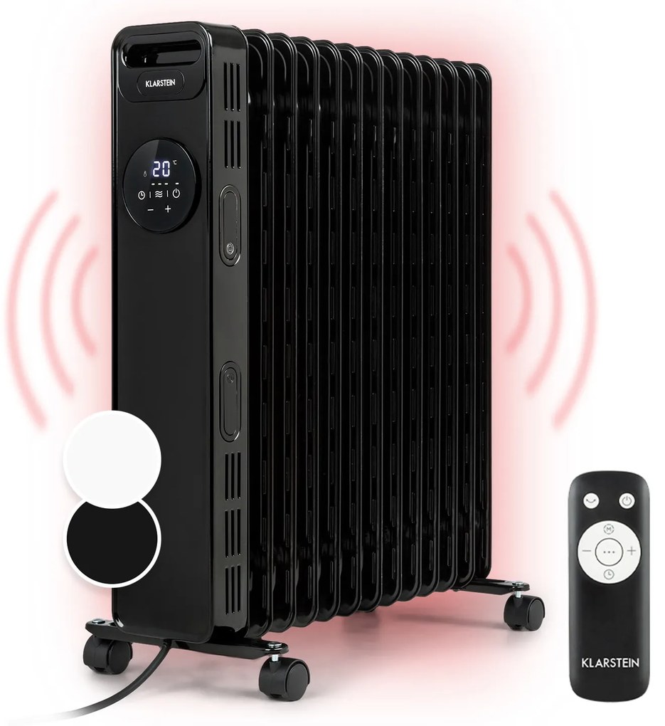 Thermaxx Heatstream, olajradiátor, 2500 W, 5 - 35 °C, 24-órás időzítő, fekete