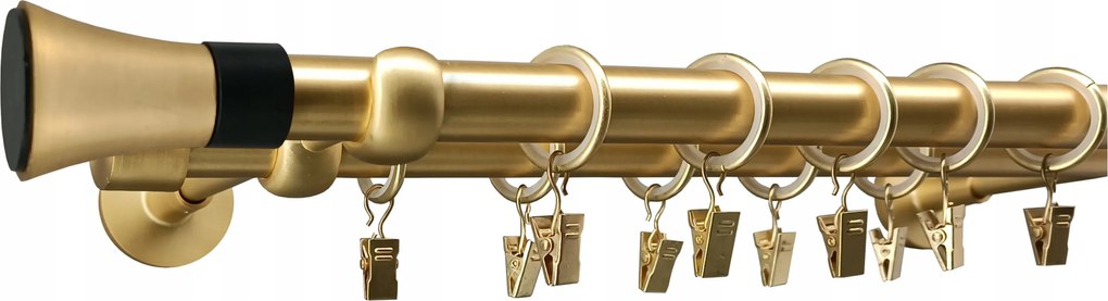 Függönykarnis Dupla 19+19mm Arany Matt 400cm Trapéz