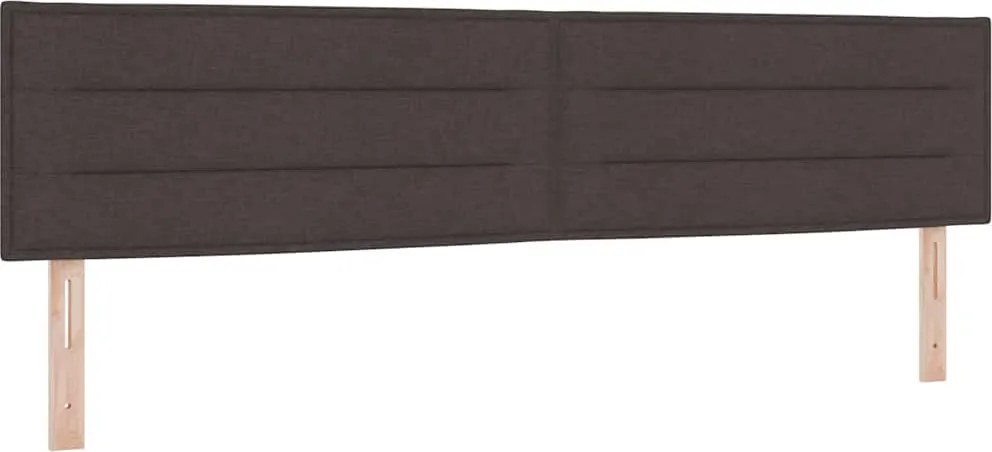 vidaXL Fejtámla Sötét Barna 200 cm szövet