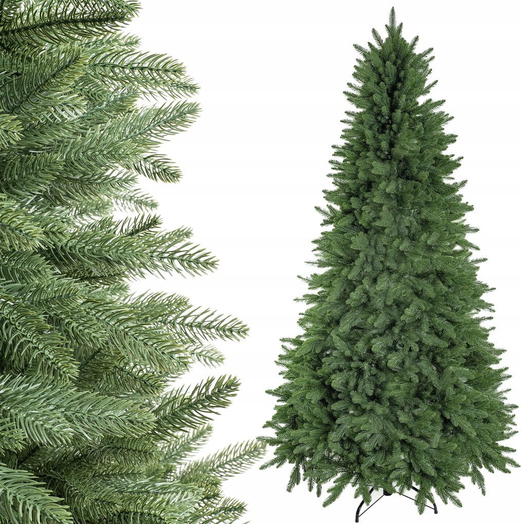 Mesterséges karácsonyfa Élő 220cm Premium 100% Pe Sűrű 740 tips