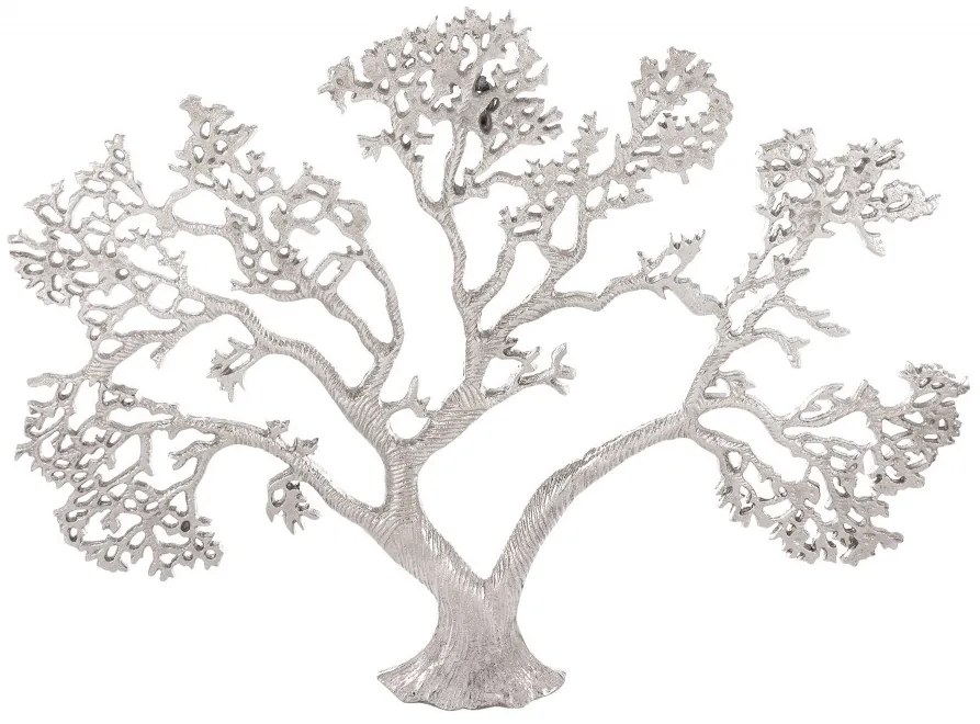 Loyd design rusztikus ezüst életfa fém falra szerelhető faldekoráció 45x59x2,5cm