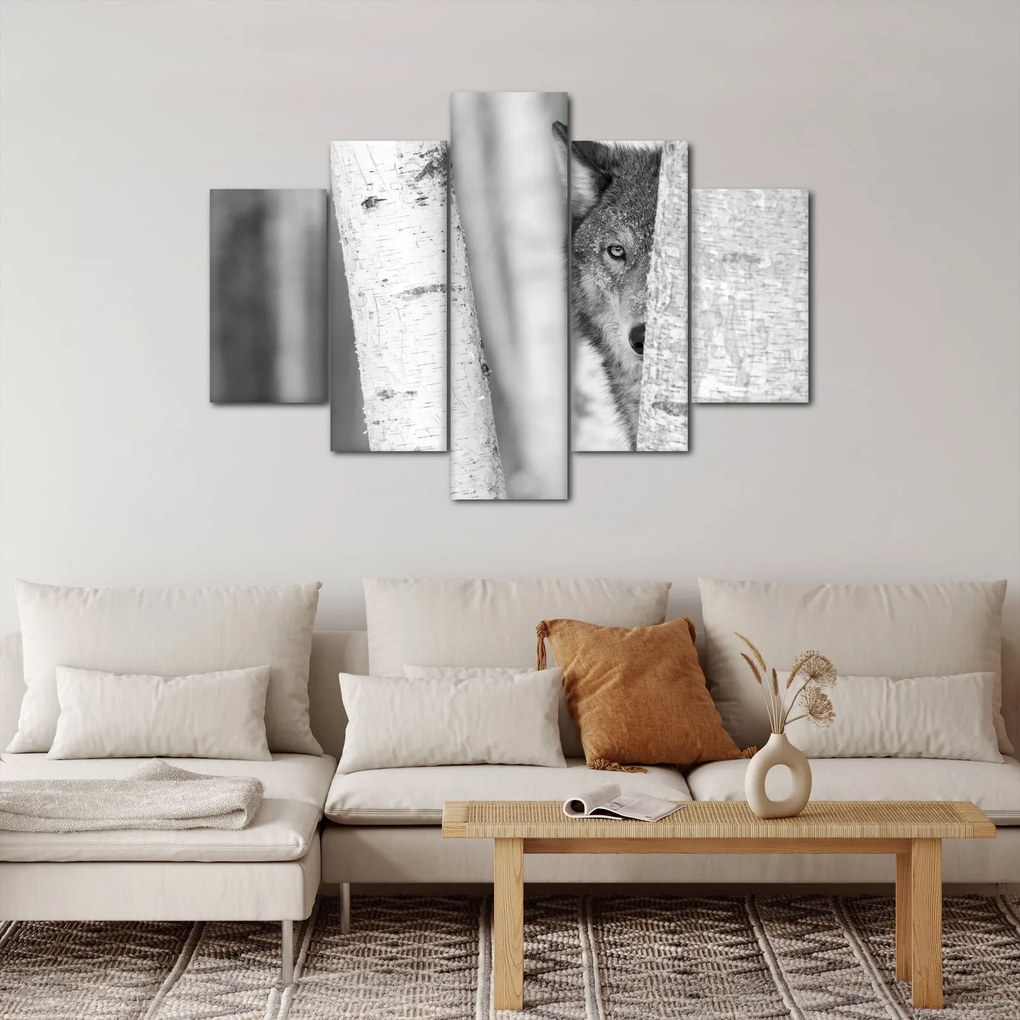 Kép - Farkas az erdőben (150x105 cm)