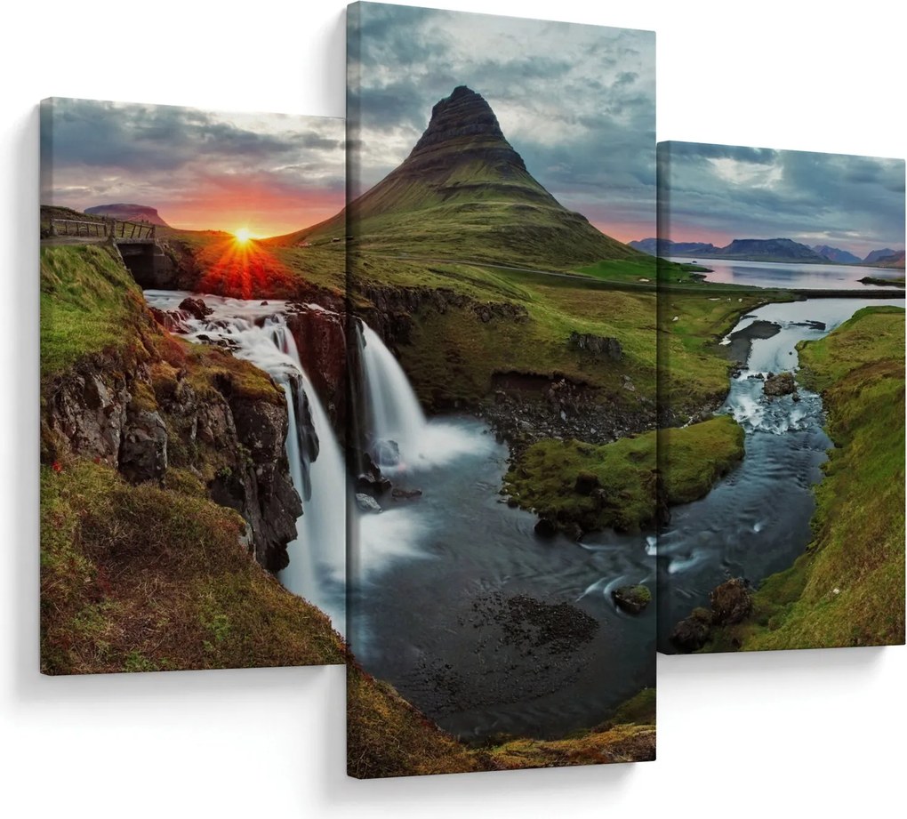 Kép - Kirkjufell naplementében (90x60 cm)