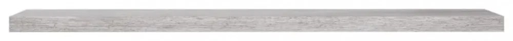 betonszürke MDF lebegő fali polc 120 x 23,5 x 3,8 cm