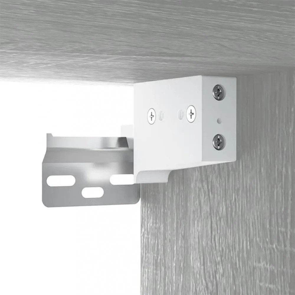 2 db szürke sonoma falra szerelhető TV-szekrény 80x34,5x40 cm