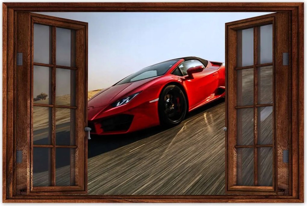 Poszterek 120x80 Piros sportautó