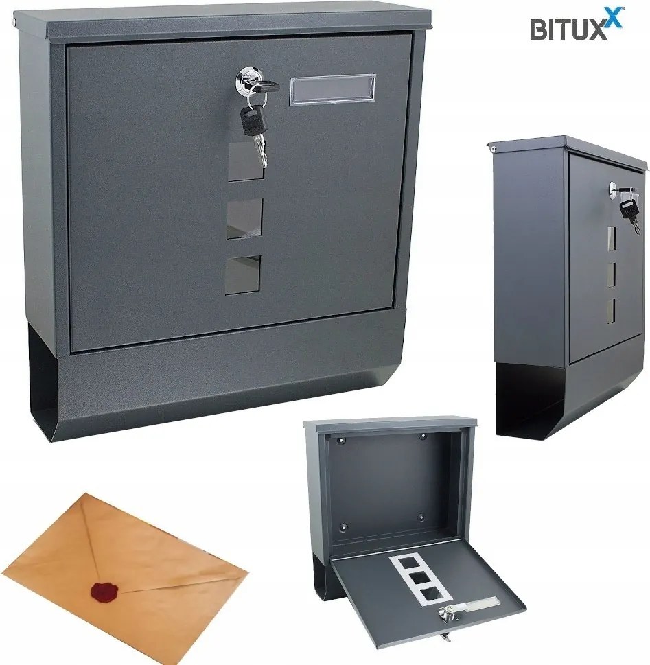 Bituxx Smart grafit postaláda újságtartó cső