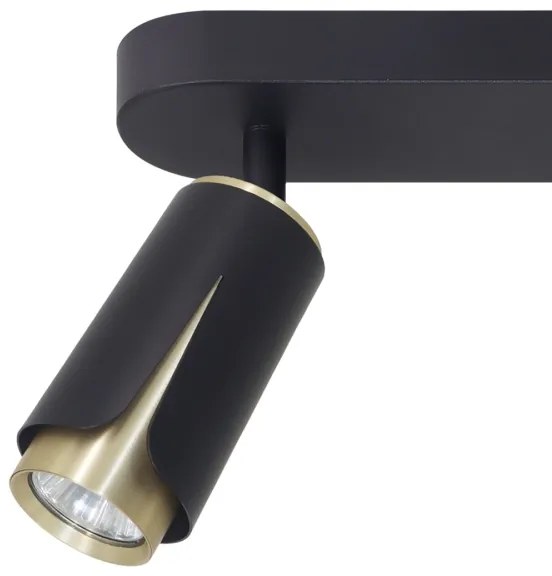 Spotlámpa FLOWER 2xGU10/8W/230V fekete