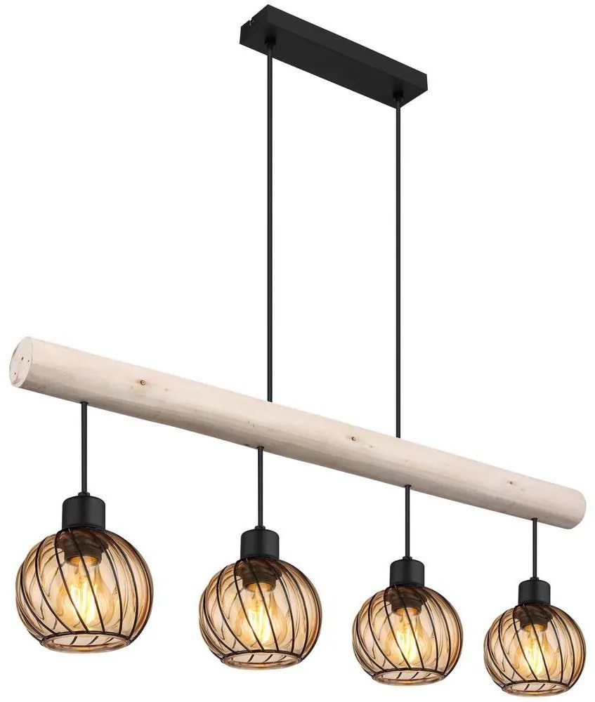 Globo 15534-4H - Csillár zsinóron PAULO 4xE27/15W/230V