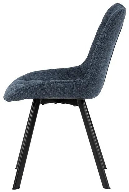 Étkezőszék kék szövettel. HC-465 BLUE2