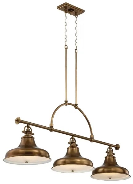 Quoizel QZ-EMERY3P-WS - Csillár láncon EMERY 3xE27/100W/230V réz