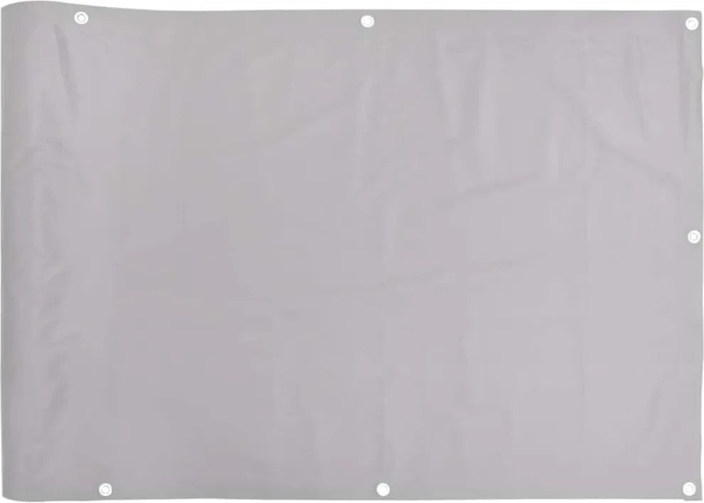 vidaXL szürke PVC belátás elleni erkélyparaván 600x75 cm