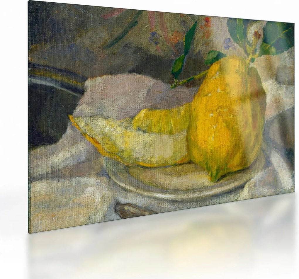 Üveg kép - French 19th Century, Melon and Lemon, reprodukciók (70x50 cm)