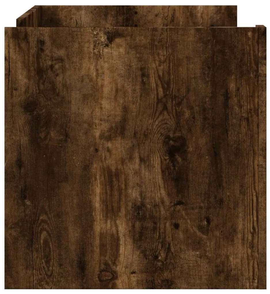 Füstös tölgy színű szerelt fa dohányzóasztal 100 x 50 x 50 cm