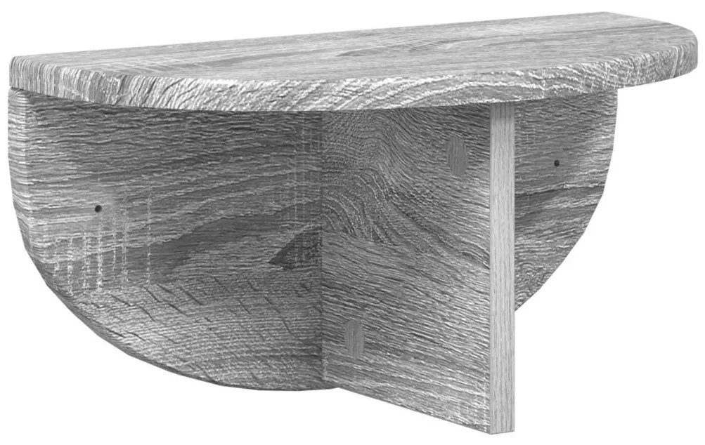 Falpolc 2 pcs Szürke Sonoma 38 x 19 x 19 cm Faanyag