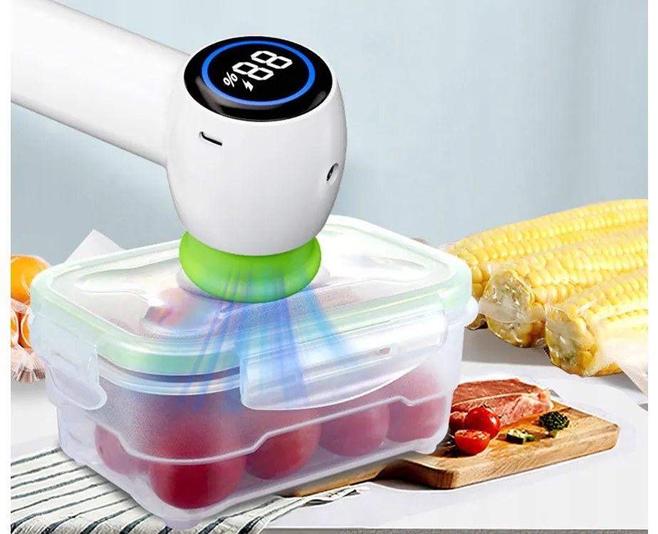 Többfunkciós vákuumpumpa - VERK 27539 - LED kijelzővel + tasakok