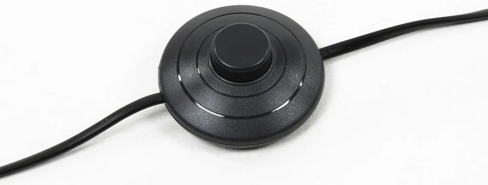 Fekete állólámpa textil búrával (magasság 210 cm) Juhe – Kave Home