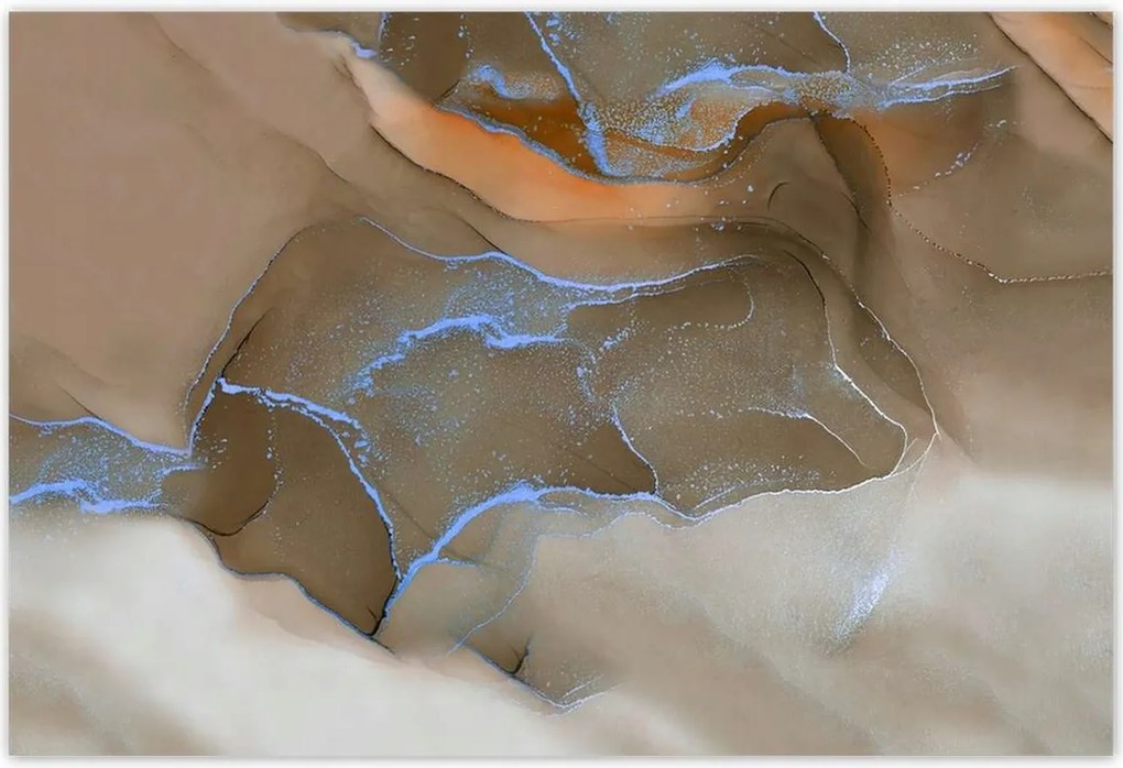 Poszterek 200x135 Márvány mozaik Bronz