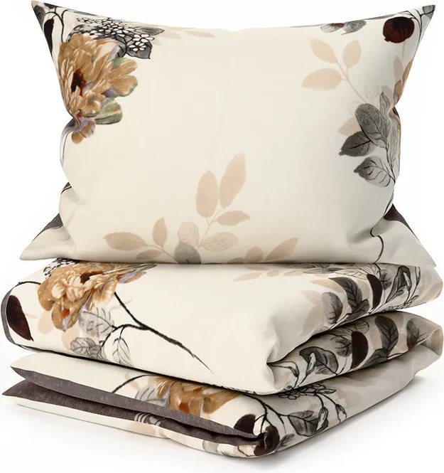 Kétoldalas ágynemű DUO SENSE CARMELIA mintás + párnahuzat 40x50 cm INGYEN Ágyneműhuzat mérete: 70 x 90 cm | 140 x 200 cm