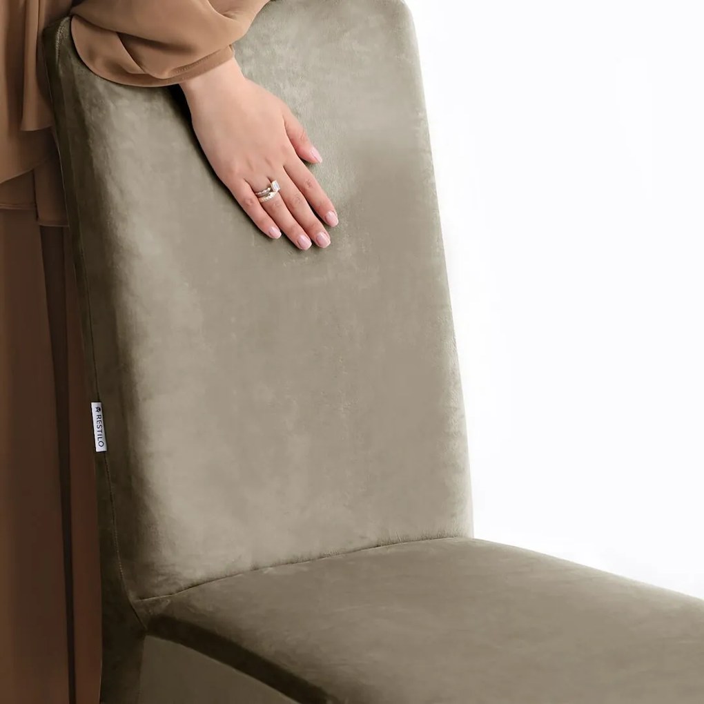 Restilo Feszítő huzat székhez Sento bézs, 48 x 48x 58 + 10 cm, 6 db-os szett