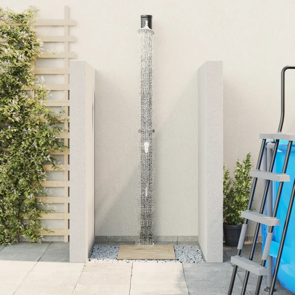 Kültéri Napelemes Zuhany Csapteleppel 217 cm 20 L