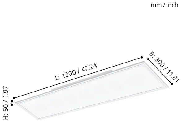 Eglo 32811 - LED Mennyezeti panel SALOBRENA LED/33W/230V