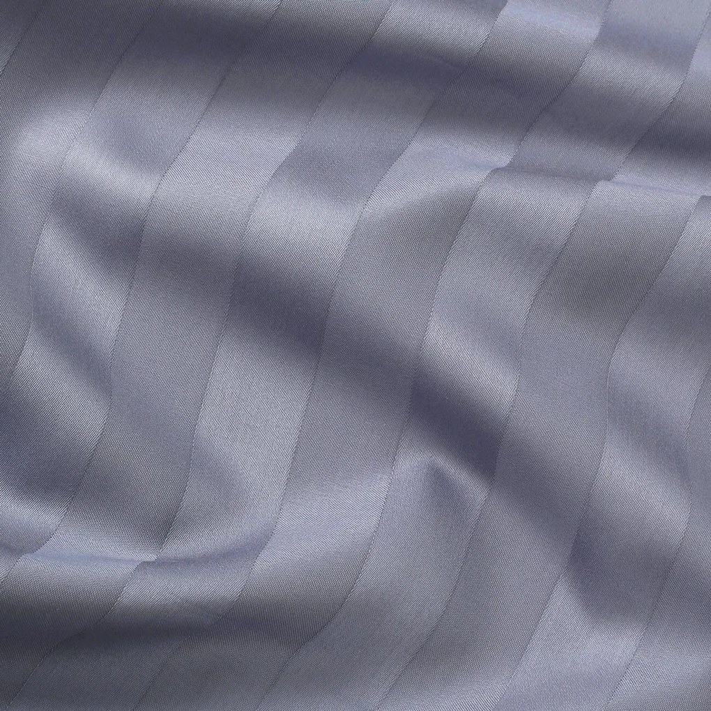 Goldea körgumis damaszt lepedő - sötétszürke csíkos 120 x 200 cm
