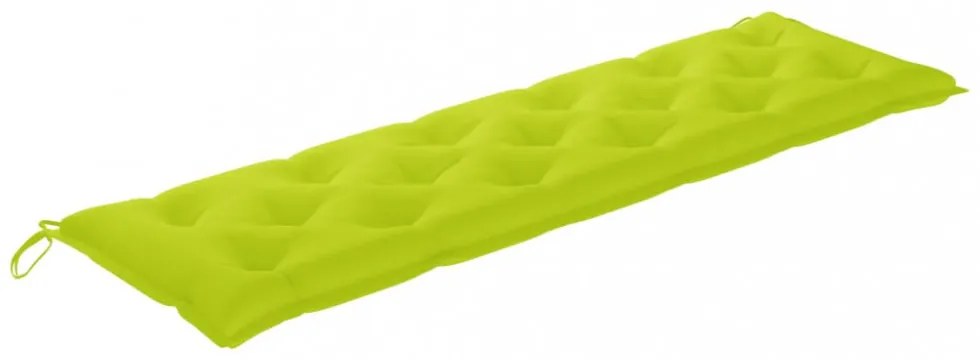 élénkzöld oxford szövet kerti padpárna 180 x 50 x 7 cm