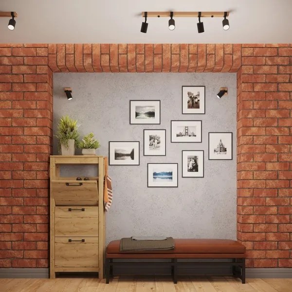 Sollux SL.1346 - Spotlámpa FAGER 4xGU10/10W/230V fekete