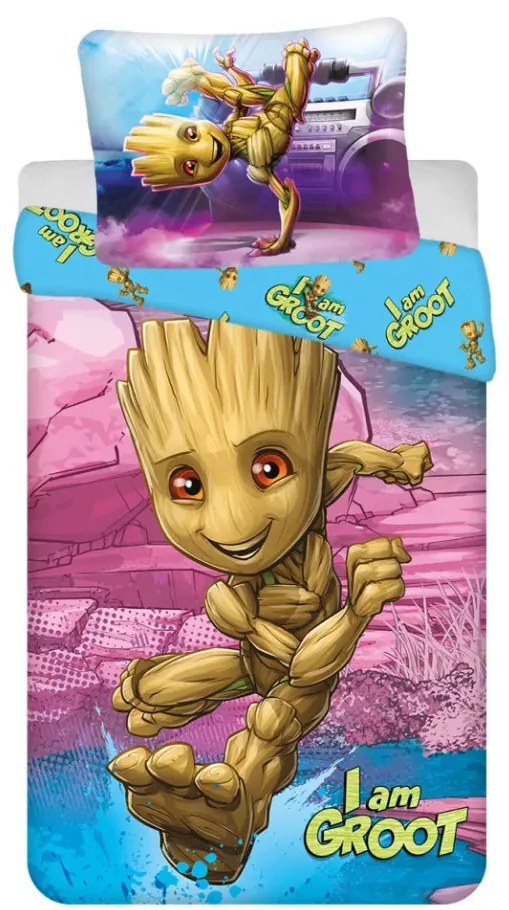 A galaxis őrzői I am Groot ágyneműhuzat 140×200cm, 70×90 cm