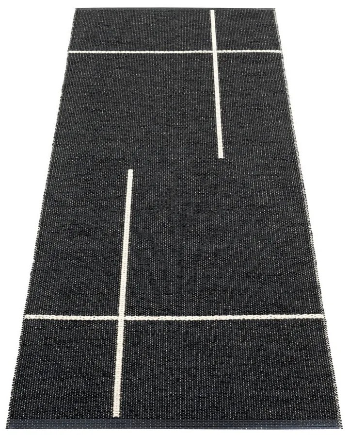 Fekete kültéri-beltéri futószőnyeg 70x180 cm Fred Black – Pappelina