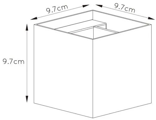 Lucide 09217/04/36 - LED fali lámpa XIO 1xG9/4W/230V antracit