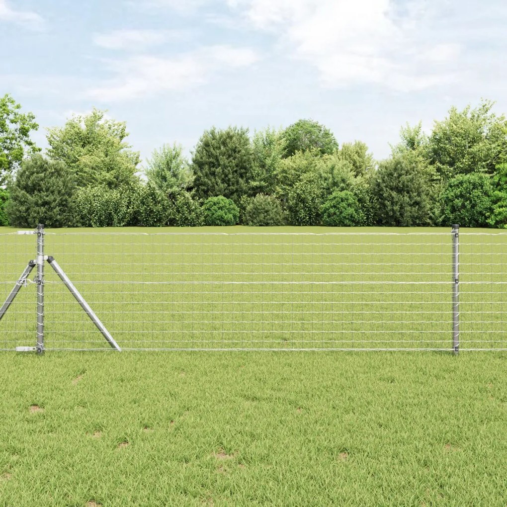 Fence Posts 52 db Ø32 mm 80 cm Horganyzott Acél