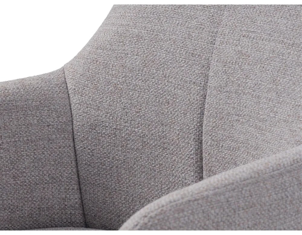 Világosszürke forgó relaxációs fotel Manning – Unique Furniture