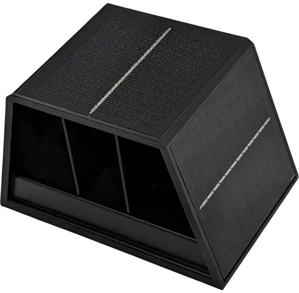 LED Napelemes fali lámpa CUBUS 2xLED/1,5W/3,7V 1500 mAh IP54