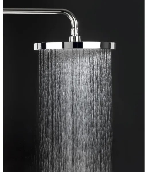 WENKO 24910100 - SOFTWATER zuhanyfej 26x26 cm fényes króm/fekete