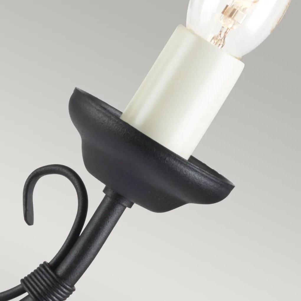 Elstead Lighting CHARTWELL CH2-BLACK Fali lámpa 2x60W/E14