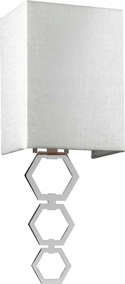 Fali lámpa modern dekoratív króm lámpaernyővel 17 cm Elstead