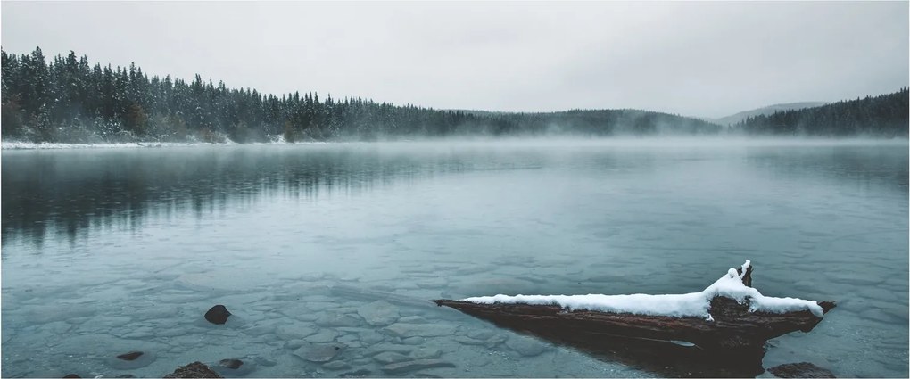 Kép - jeges északi tó (120x50 cm)