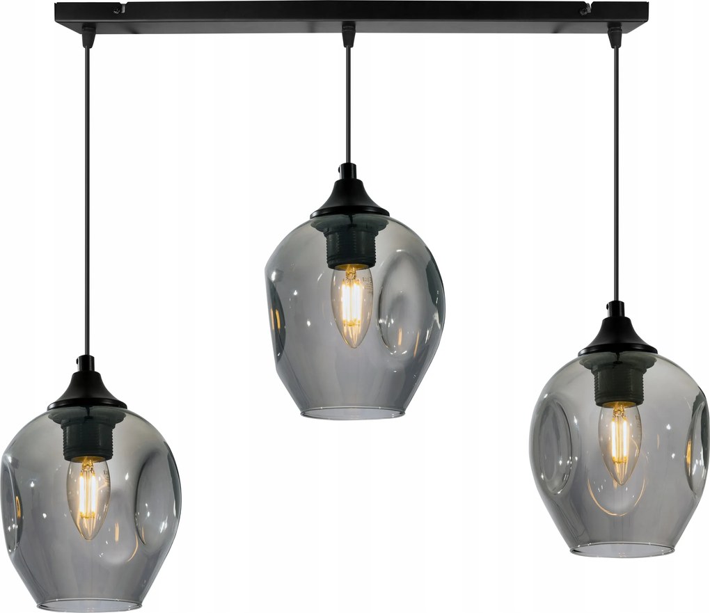 Mennyezeti Függőlámpa Hármas Üveg Csillár Konyhába Nappaliba Étkezőbe