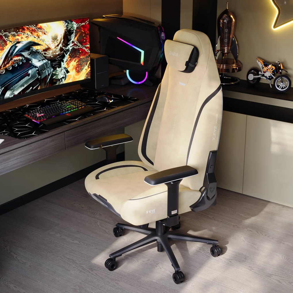 Gamer szék Normal Size arany-fekete: Diablo X-Eye Prime Broken Gold