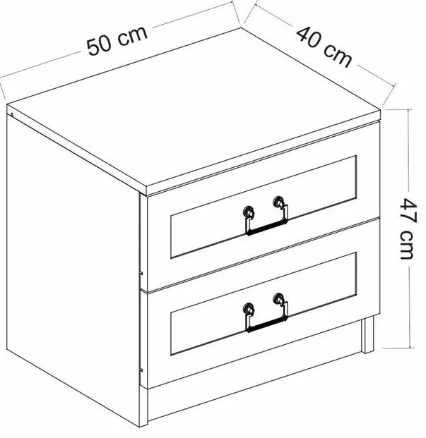 Éjjeliszekrény Kale - 4922