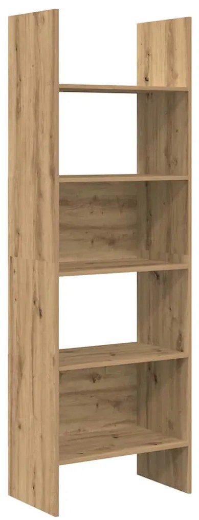 Könyvespolc kézműves tölgy 60 x 35 x 180 cm Faanyag