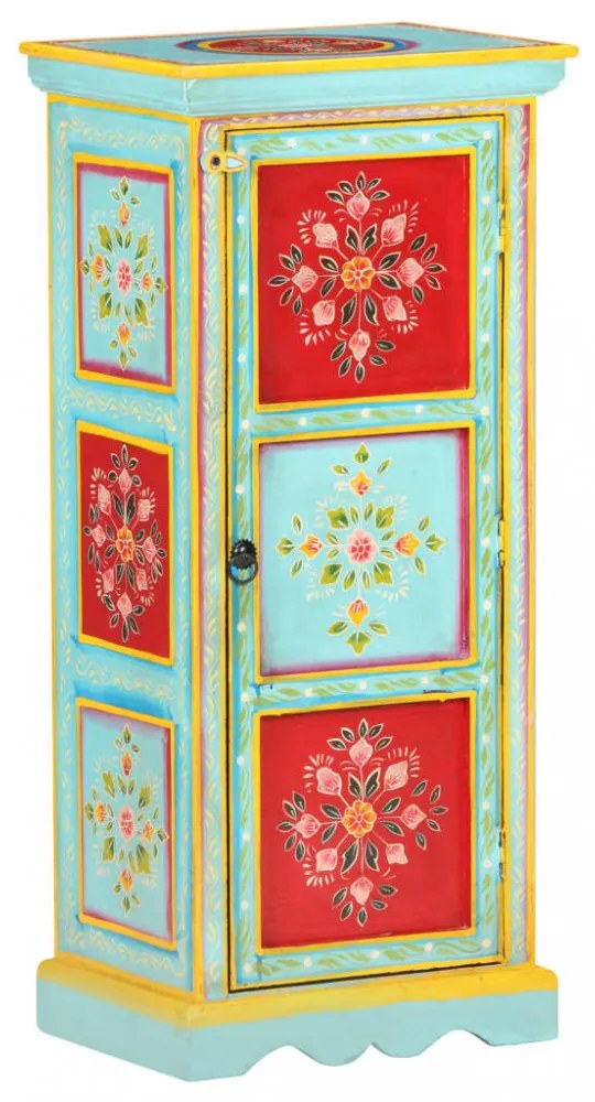 kézzel festett tömör mangófa tálaló 40 x 30 x 90 cm