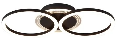 Searchlight 13651BK - CONTOUR LED dimmelhető mennyezeti lámpatest, 24W, 230V, 3000K