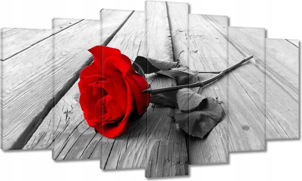 Vászonkép 140x80 Vörös rózsa a fán