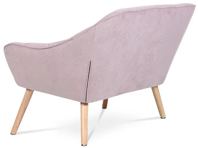 Kétszemélyes kanapé, rózsaszín szövet kárpittal, AK-322 PINK2