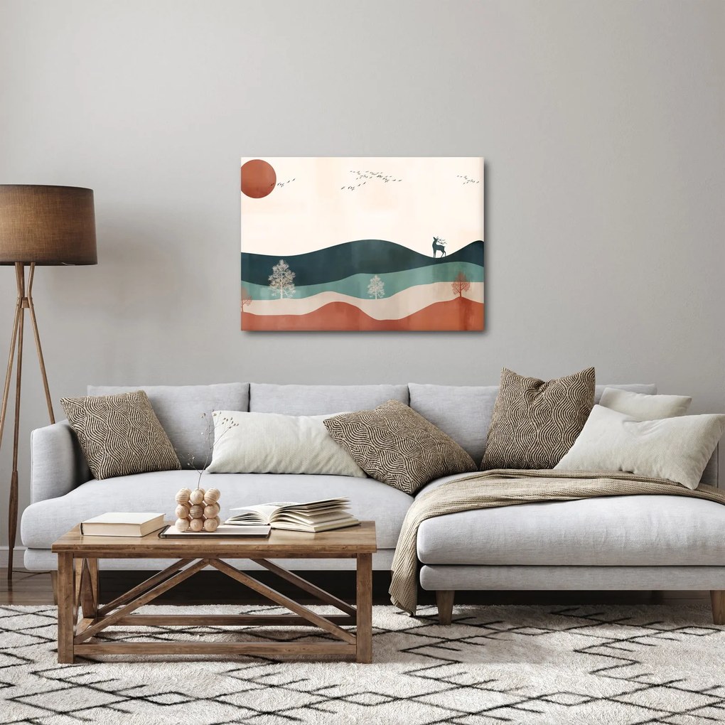 Kép - Illusztrált tájkép (70x50 cm)