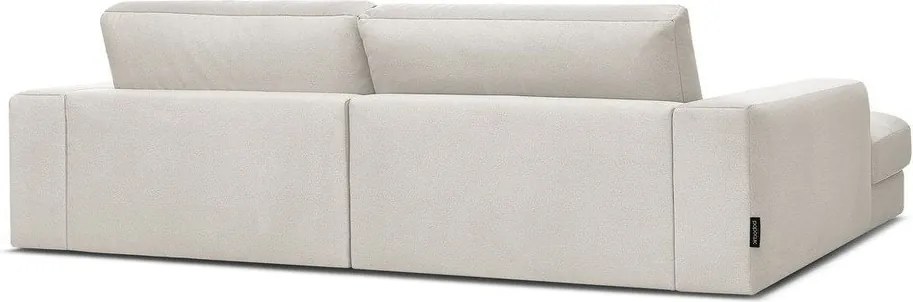 Bézs bársony sarokkanapé (bal oldali-heverő résszel) Sierra – Bobochic Paris