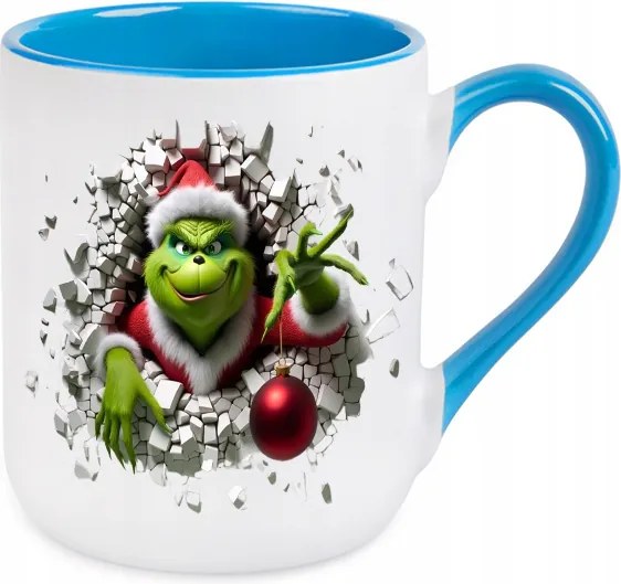 Bögre Elegáns Kék Karácsonyi Ajándék Grinch 3D Minták